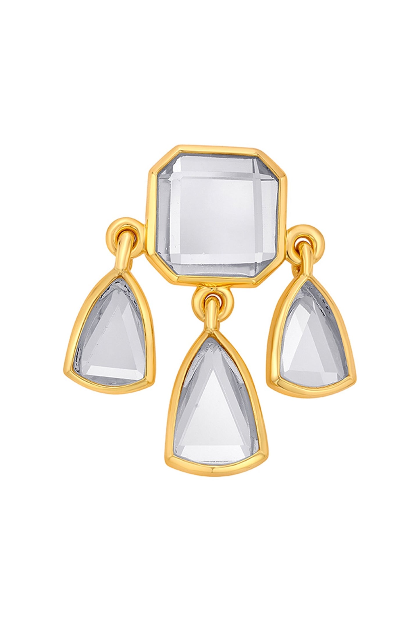 Seher Statement Mirror Studs 