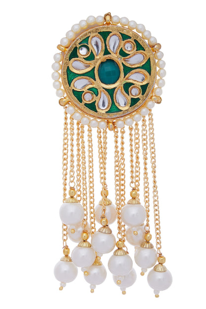Dangling earrings with circular head 