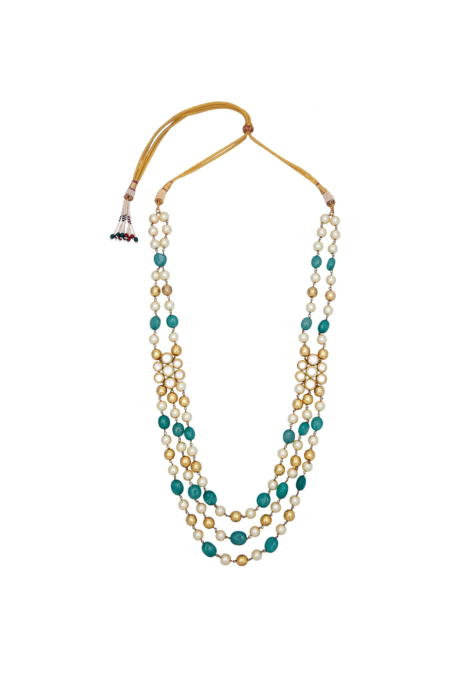 Stone Embellished Tiered Necklace 