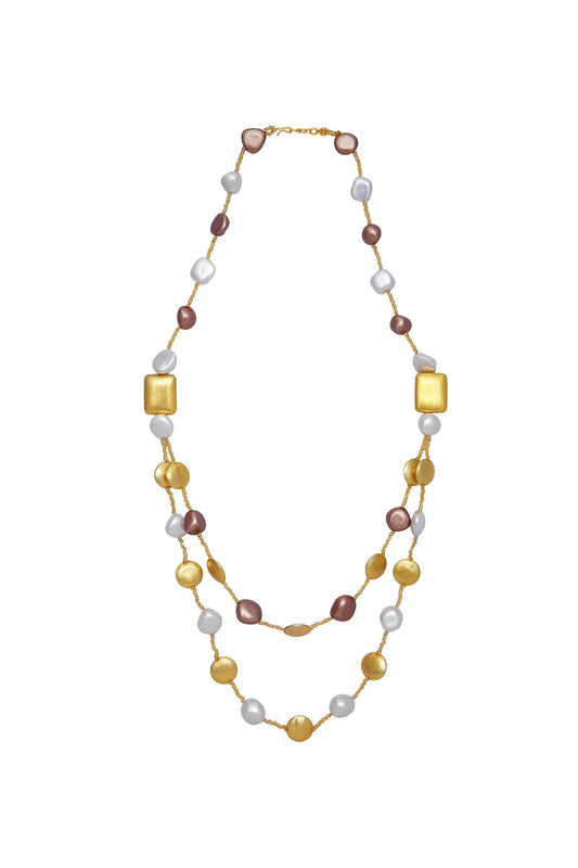 Double layered necklace 