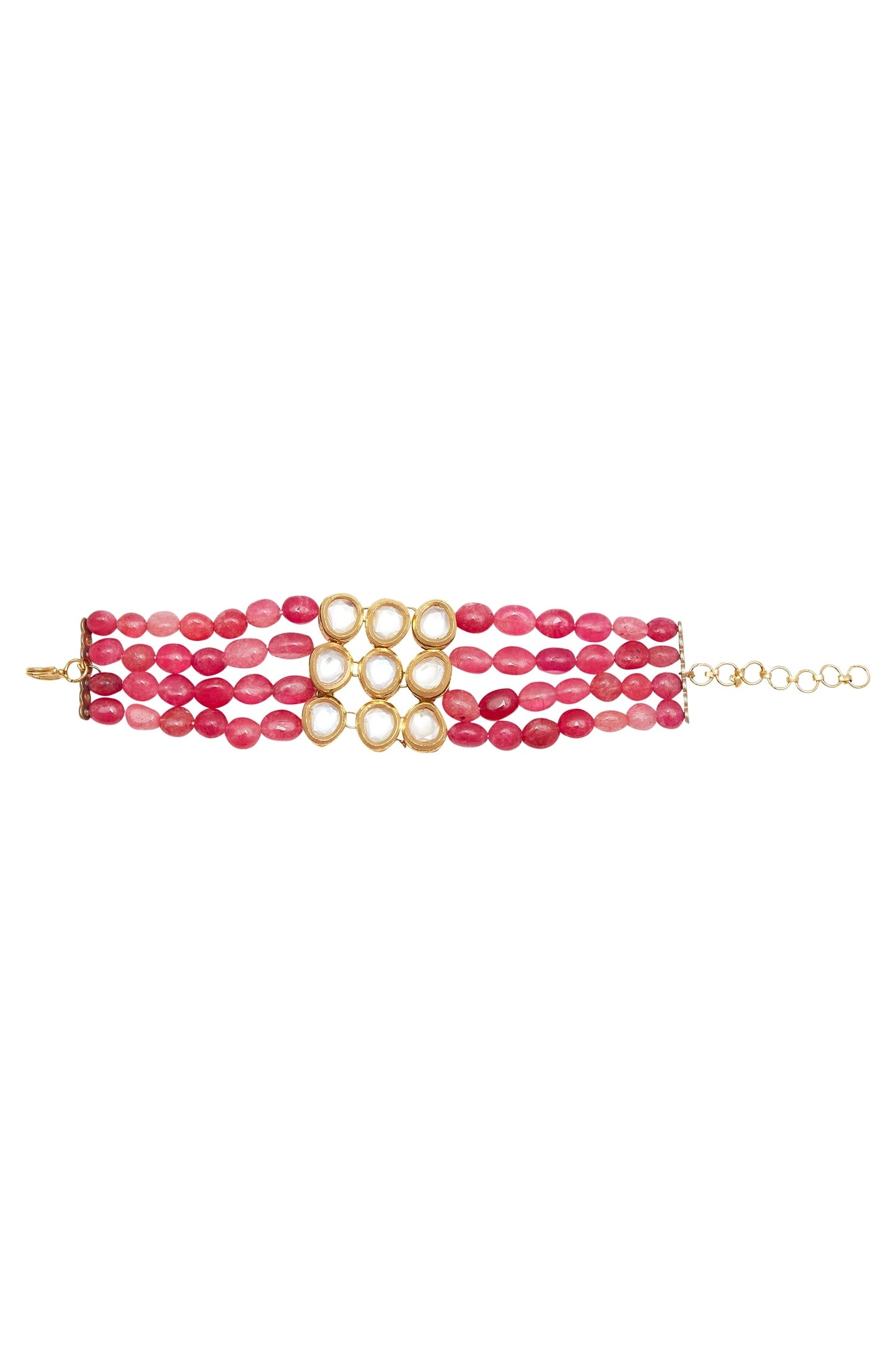 Polki Beaded Layered Bracelet 