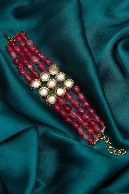 Polki Beaded Layered Bracelet 