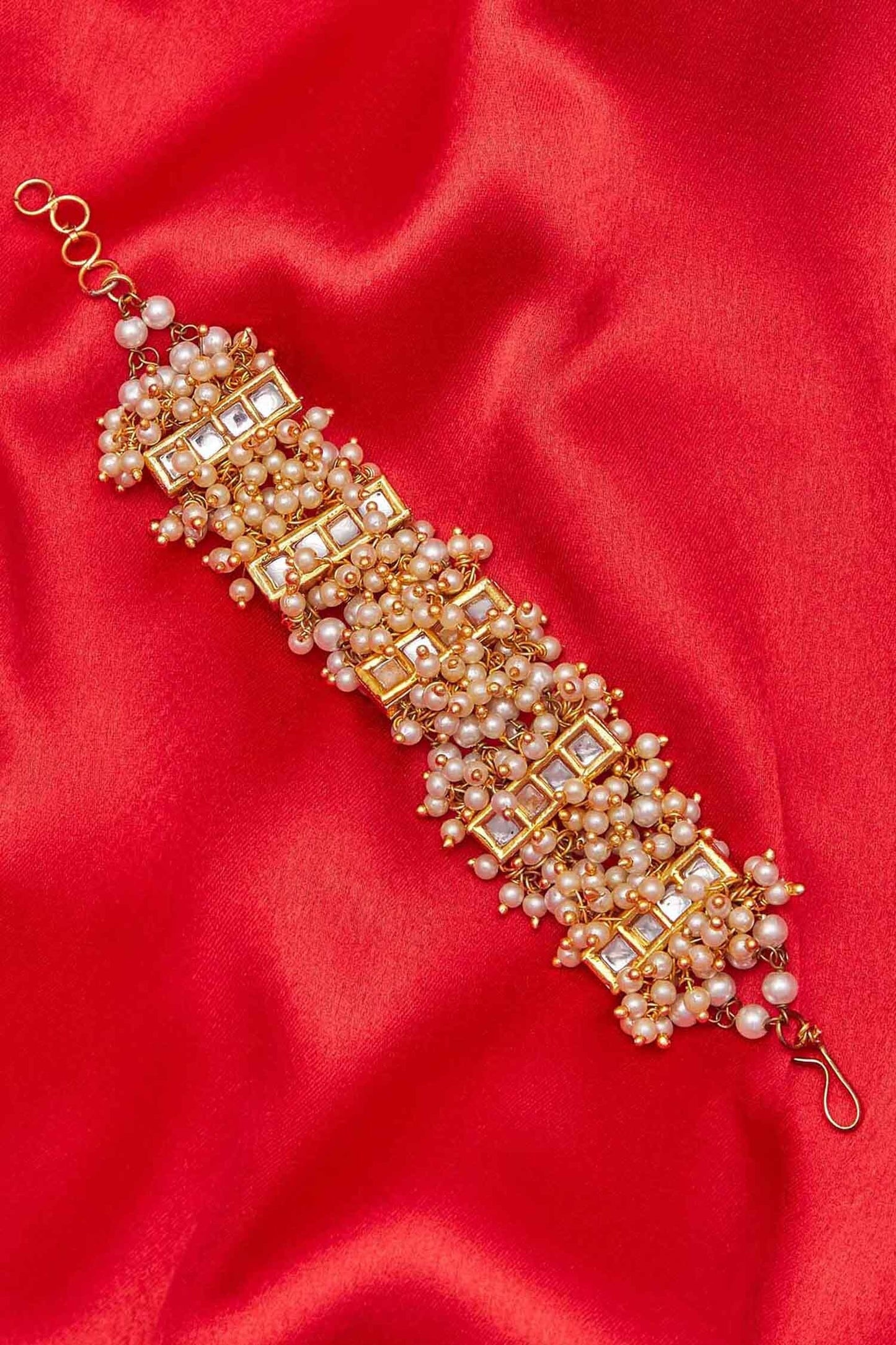 Pearl cluster bracelet 