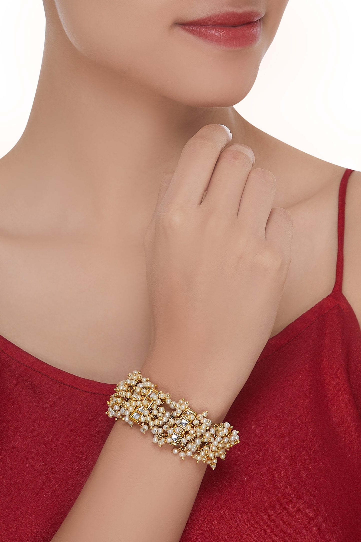 Pearl cluster bracelet 