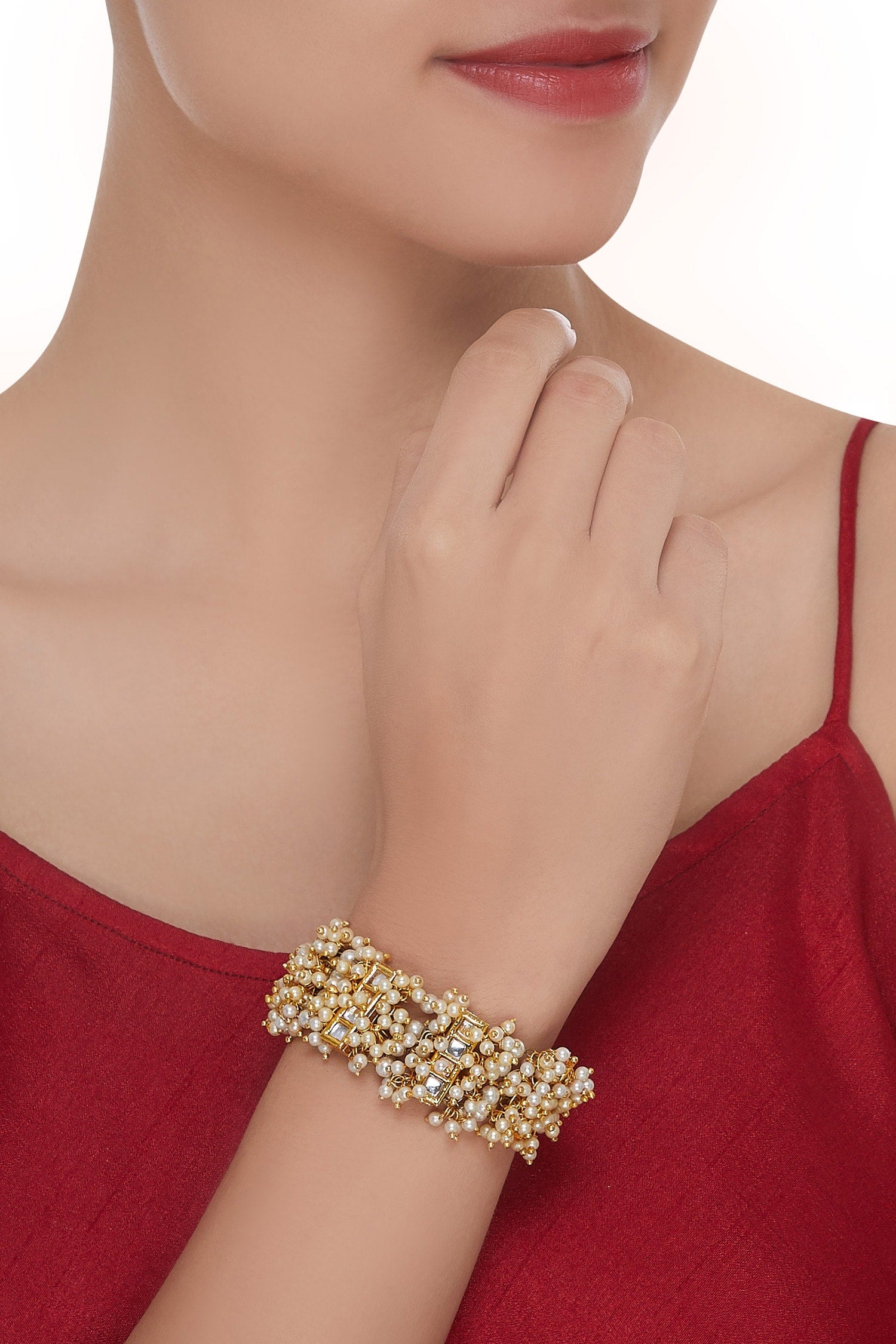 Pearl cluster bracelet 