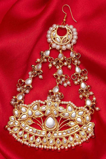 Tear drop kundan passa 
