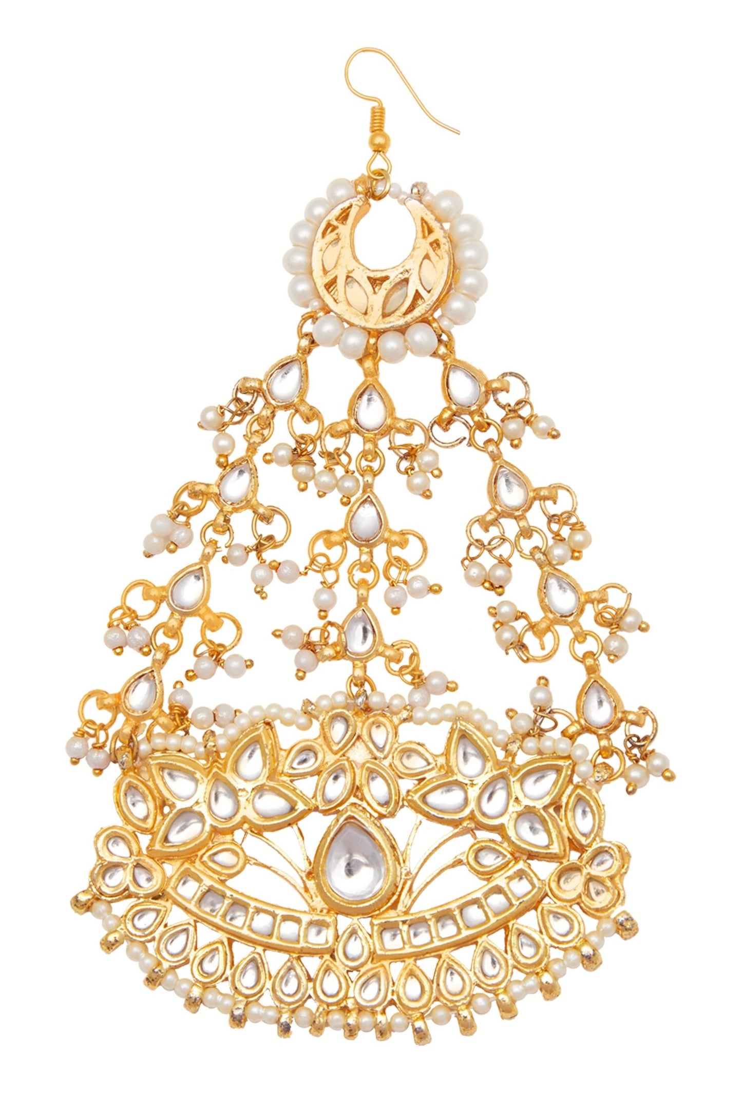 Tear drop kundan passa 