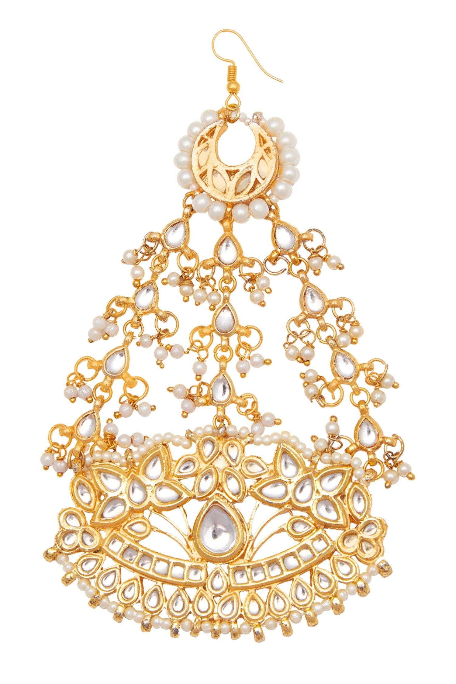 Tear drop kundan passa 