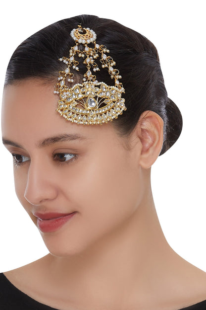 Tear drop kundan passa 