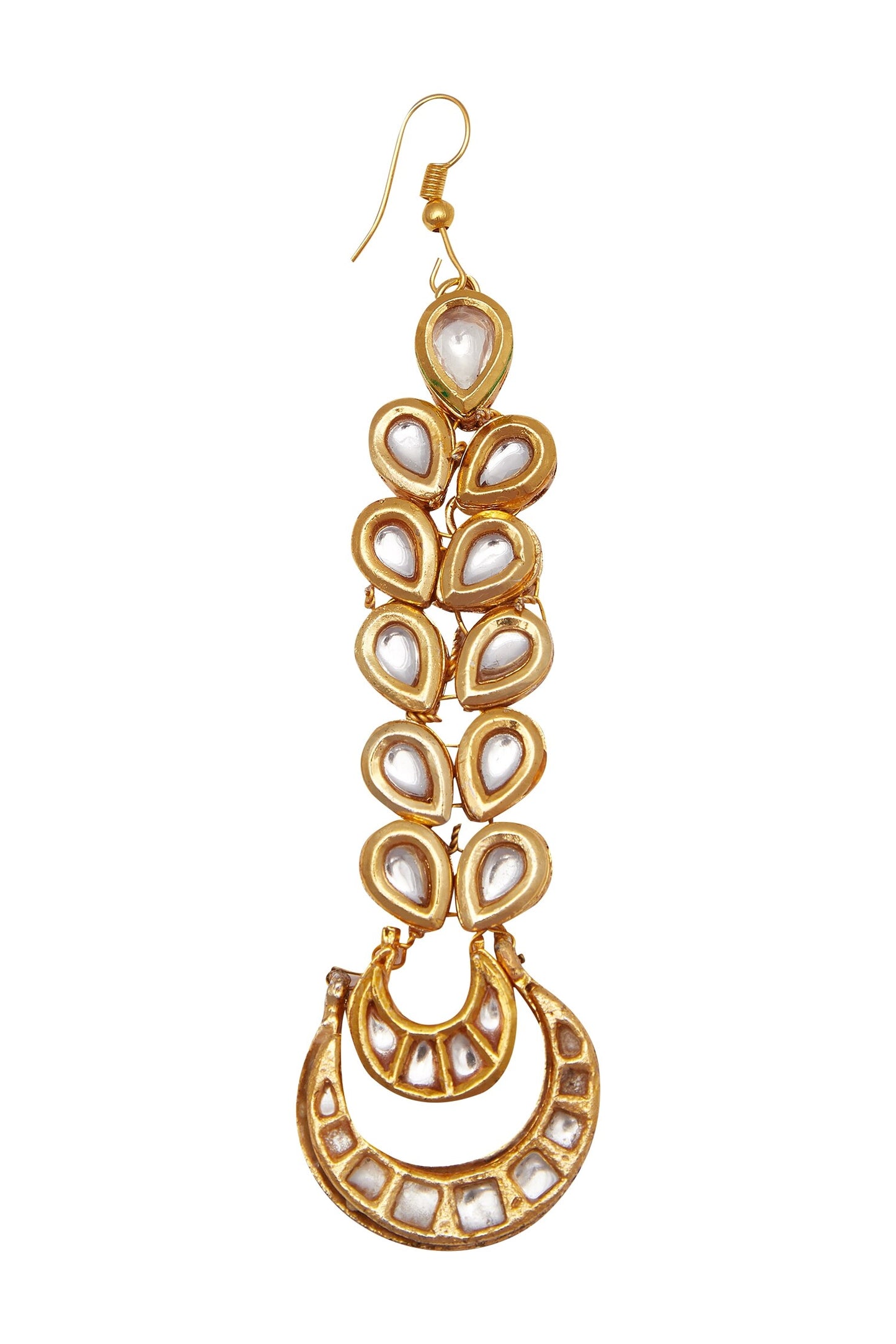 Kundan chandbali maangtikka 