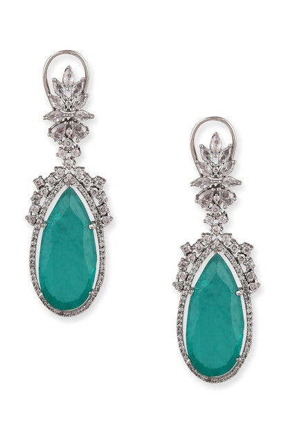 Stone Embellished Dangler Earrings 