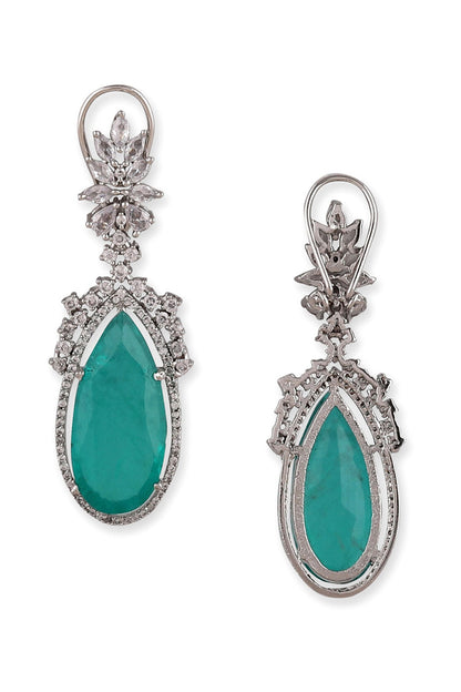 Stone Embellished Dangler Earrings 