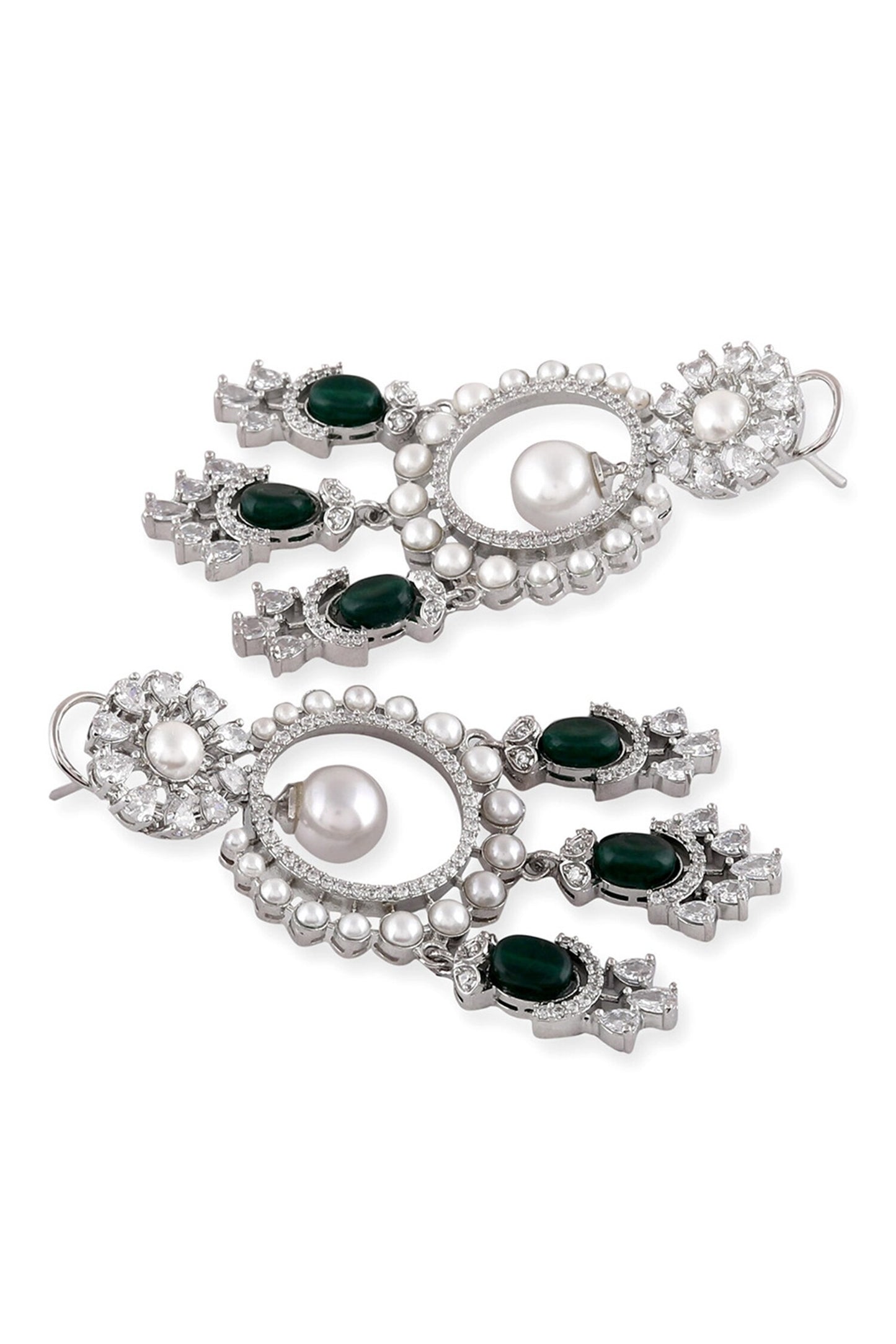 Stone Drop Dangler Earrings 