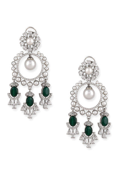 Stone Drop Dangler Earrings 