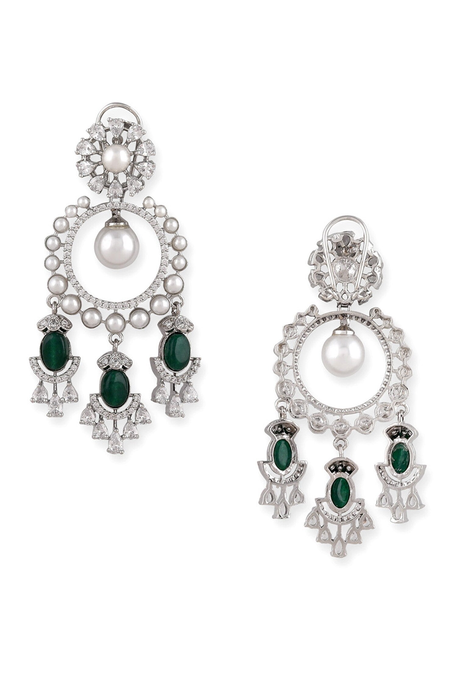 Stone Drop Dangler Earrings 