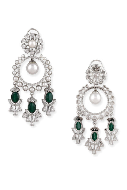 Stone Drop Dangler Earrings 