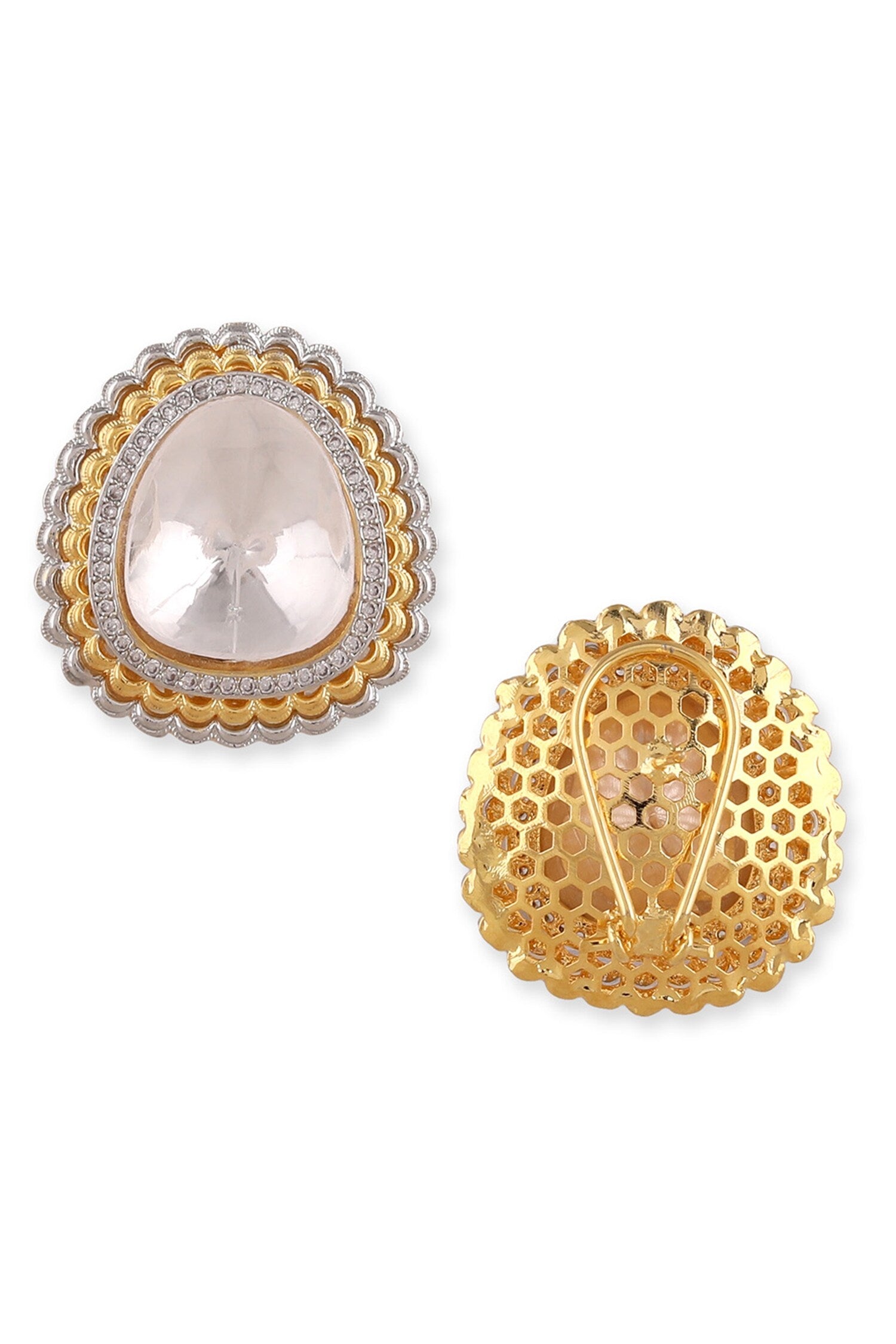 Kundan Embellished Stud Earrings 