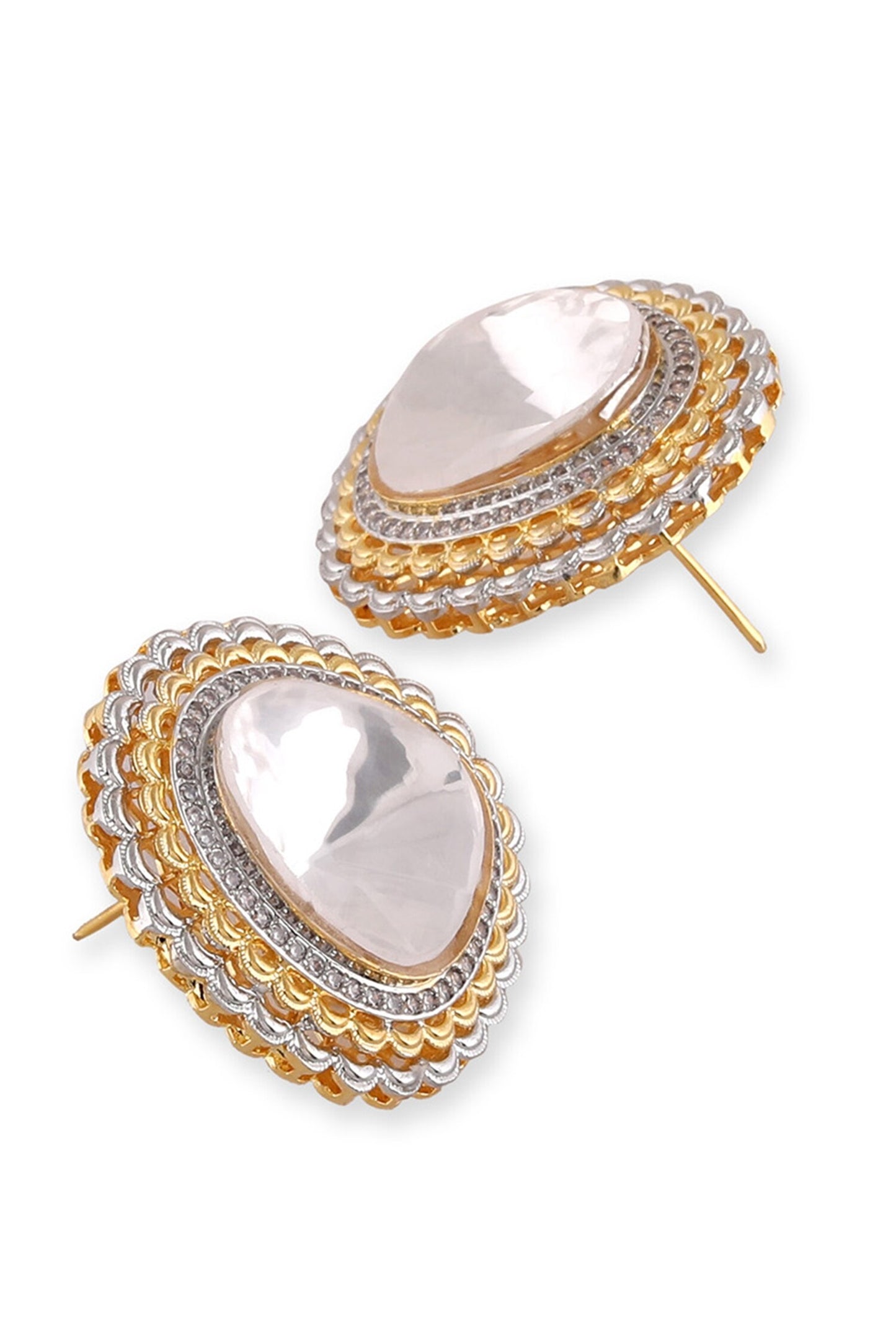 Kundan Embellished Stud Earrings 