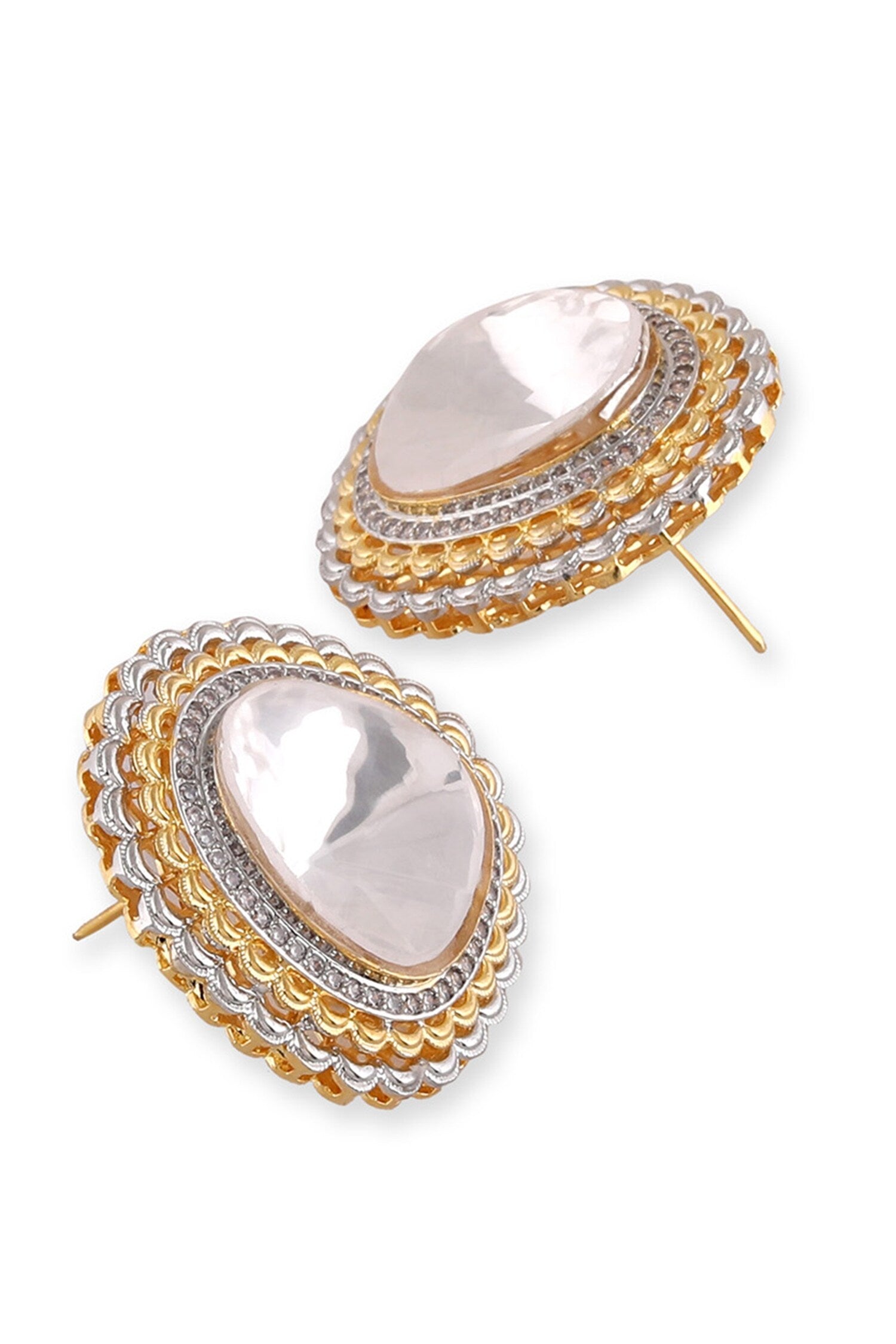 Kundan Embellished Stud Earrings 