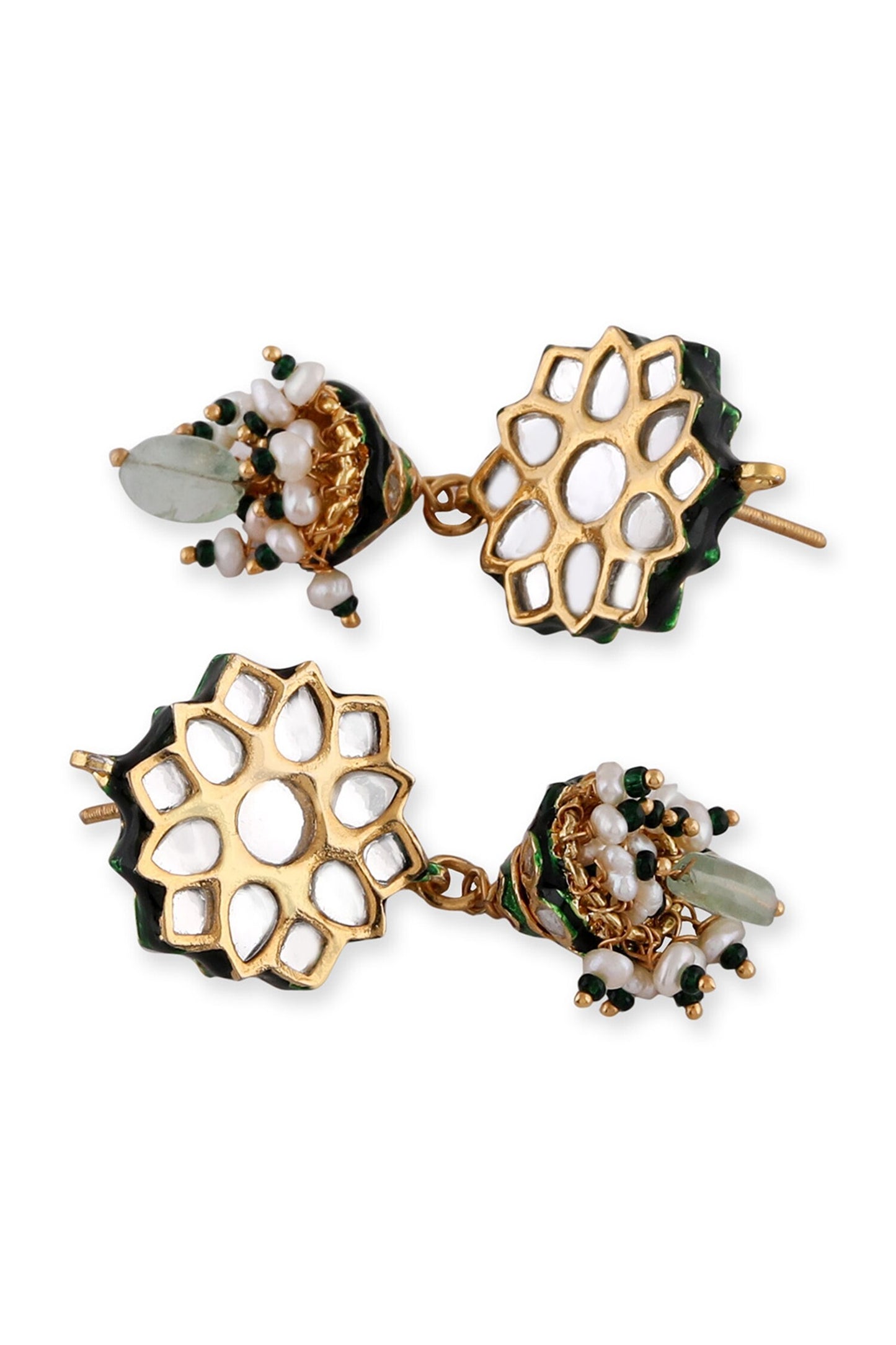 Clustered Pearl Drop Choker Set 