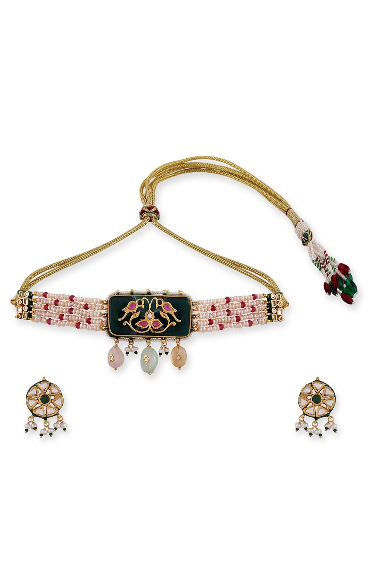 Multi-Layered Beaded Choker Set 