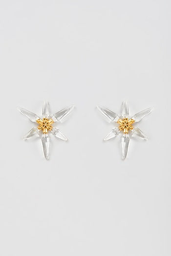 Gold Finish Stud Earrings