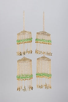 Gold Finish Double Layered Kaleeras