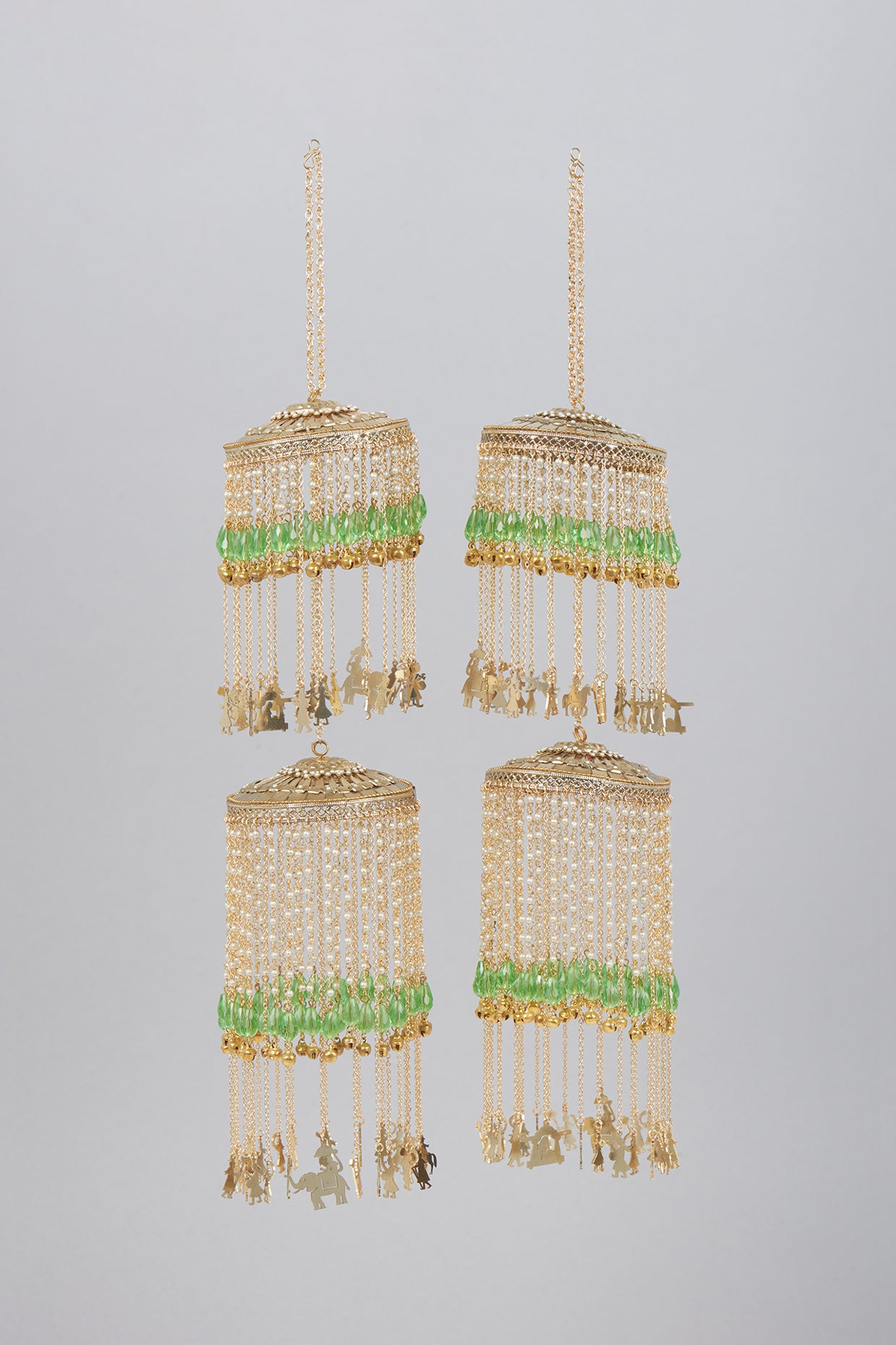 Gold Finish Double Layered Kaleeras