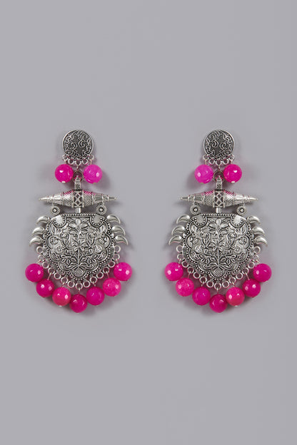 Oxidised Finish Dangler Earrings