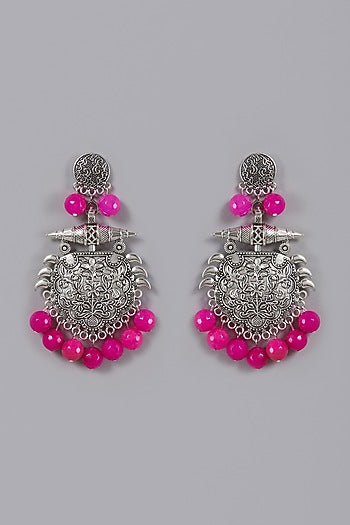 Oxidised Finish Dangler Earrings