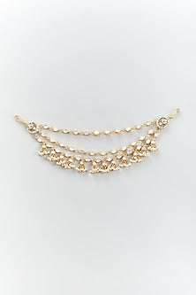Gold Finish Mother of Pearl Ear Chains
