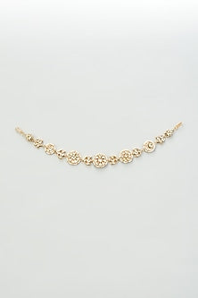Gold Finish Kundan Polki Sheeshphool