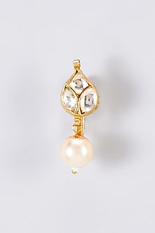 Gold Finish Kundan Polki Nath