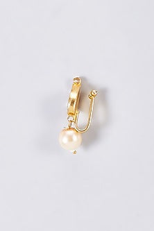 Gold Finish Kundan Polki Nath