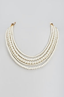 Gold Finish Pearl Mala