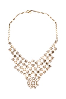 Gold Plated Handcrafted Crystal Necklace