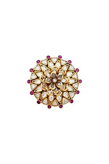 Gold Plated Crystal Ring