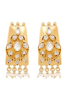 Gold Plated Handcrafted Stud Earrings