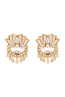 Gold Plated Kamal Earrings