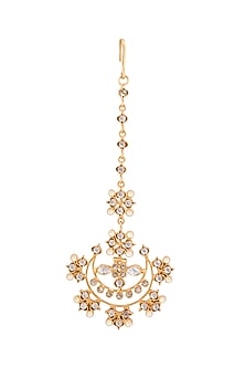 Gold Plated Usiya Maang Tikka