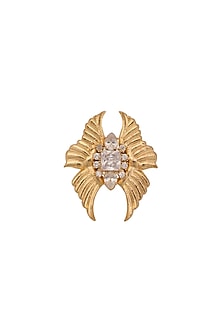 Gold Finish Zircon Ring