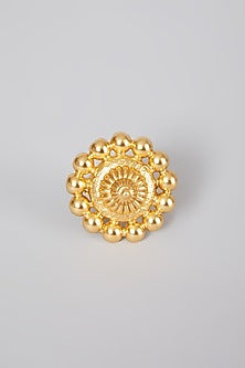 Gold Plated Ring In Sterling Silver
