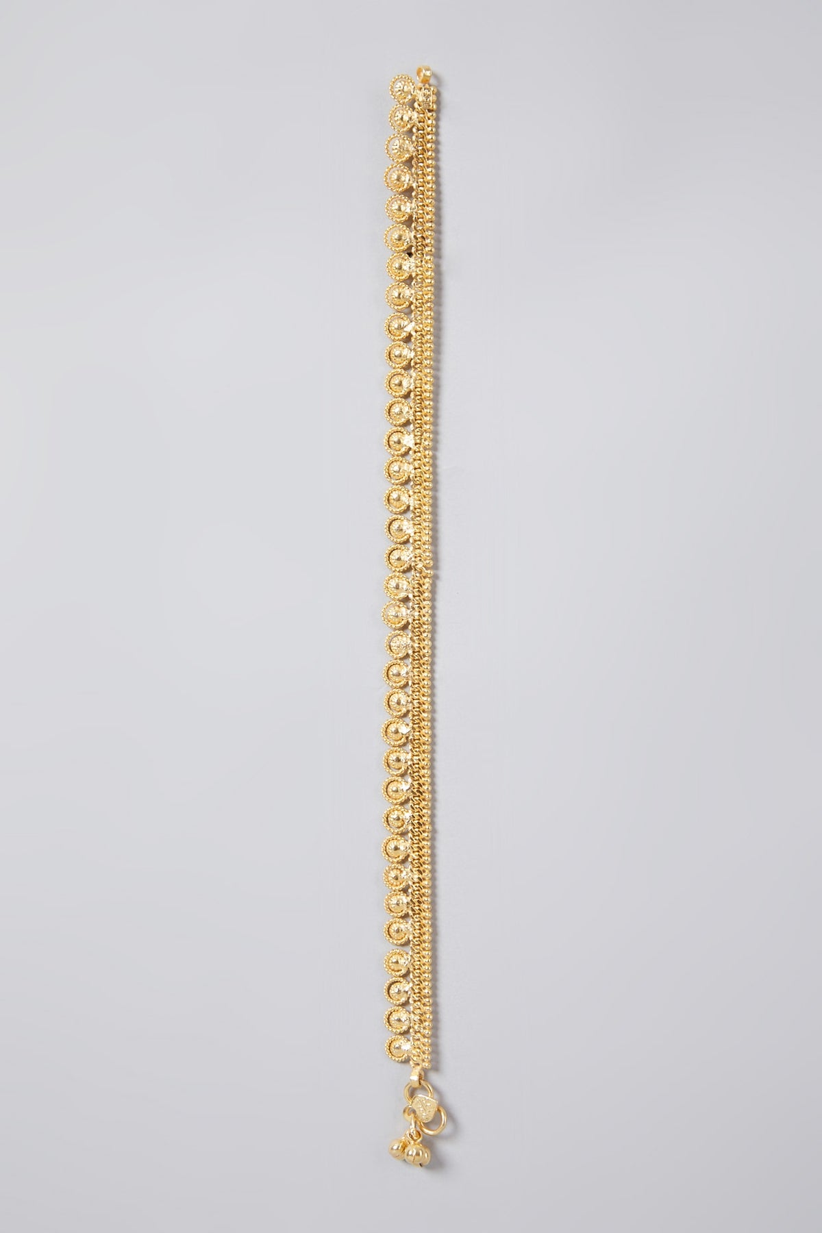Gold Finish Elegant Anklets In Sterling Silver