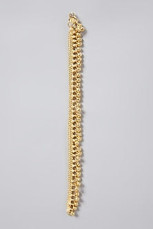 Gold Finish 92.5 Sterling Silver Anklets In Sterling Silver