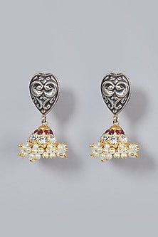 Silver & Gold Finish Earrings