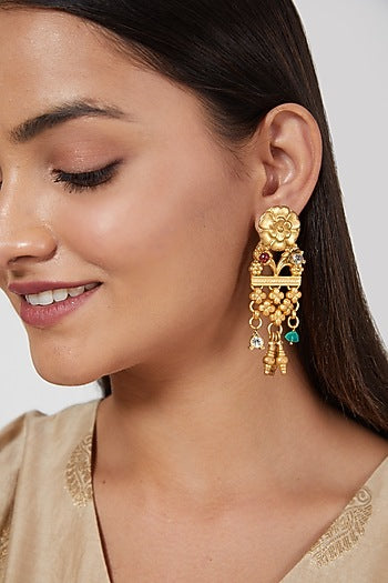 Gold Plated Handcrafted Earrings