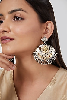 Silver Finish Earrings