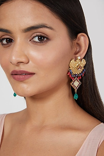 Gold Finish Earrings