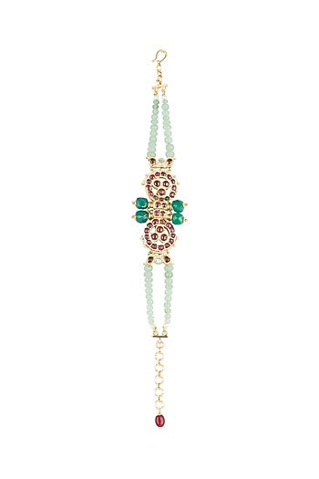 Gold Plated Precious & Semi-Precious Stones Bracelet