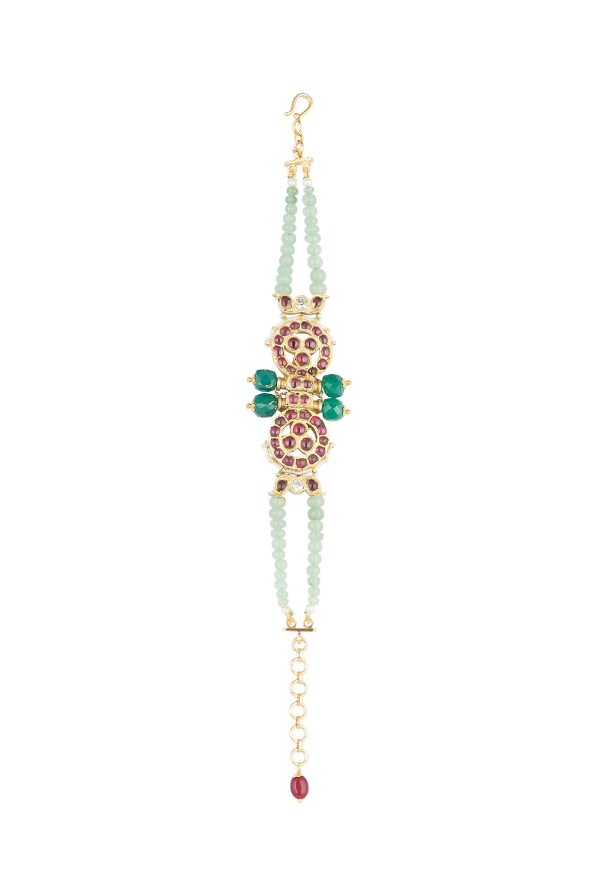 Gold Plated Precious & Semi-Precious Stones Bracelet